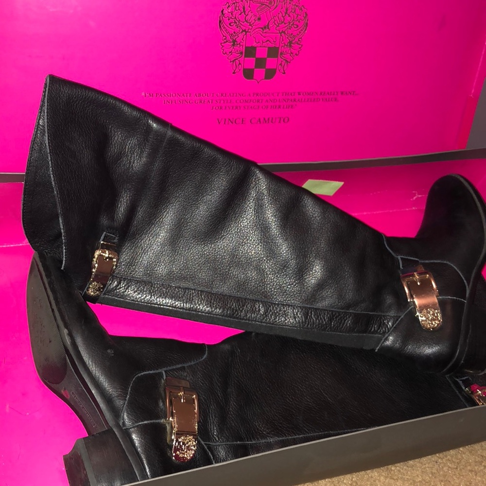 Vince Camuto Leather Knee Boots